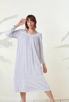 Blushy Ditsy Cotton Knit Nightgown 5825053