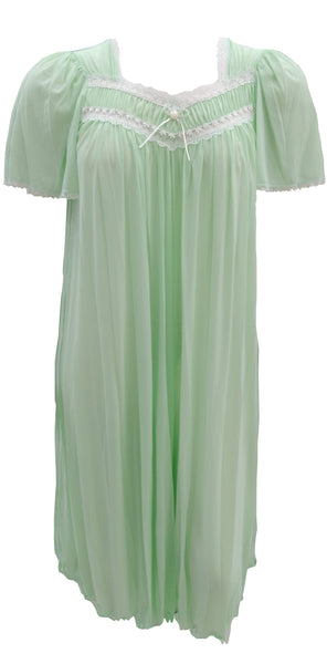 Silk Essence Sheer Long Nightgown 50321