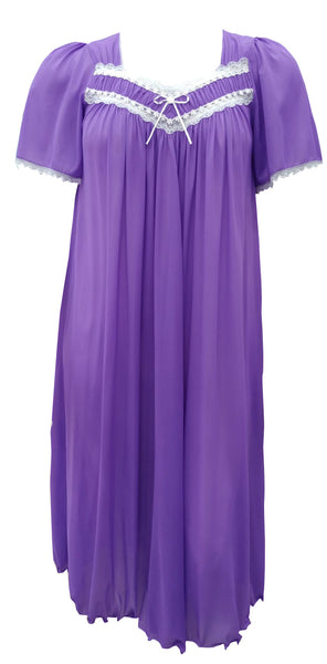 Silk Essence Sheer Long Nightgown 50321