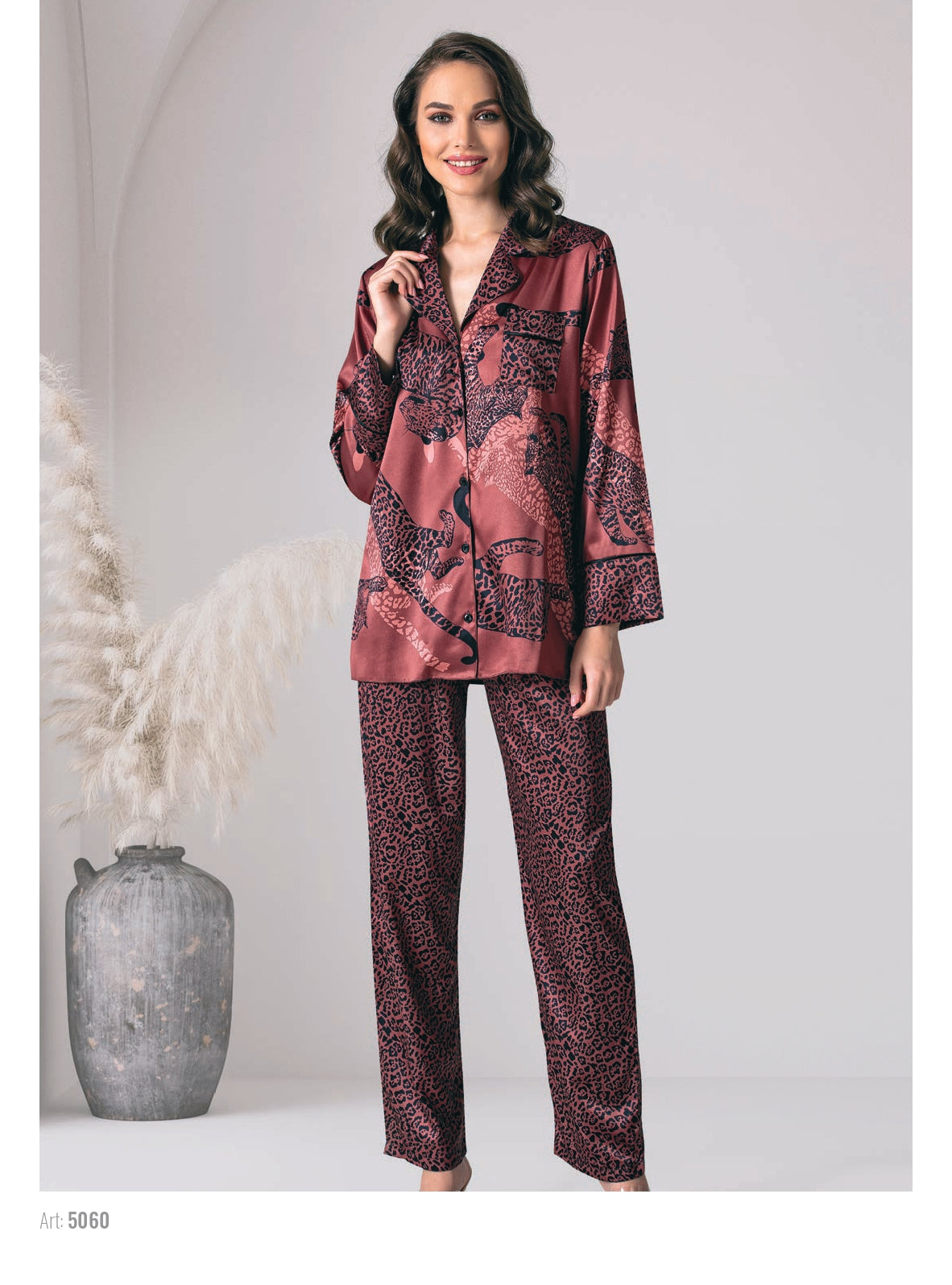 Women's satin pajama from Bella Lingerie 5066