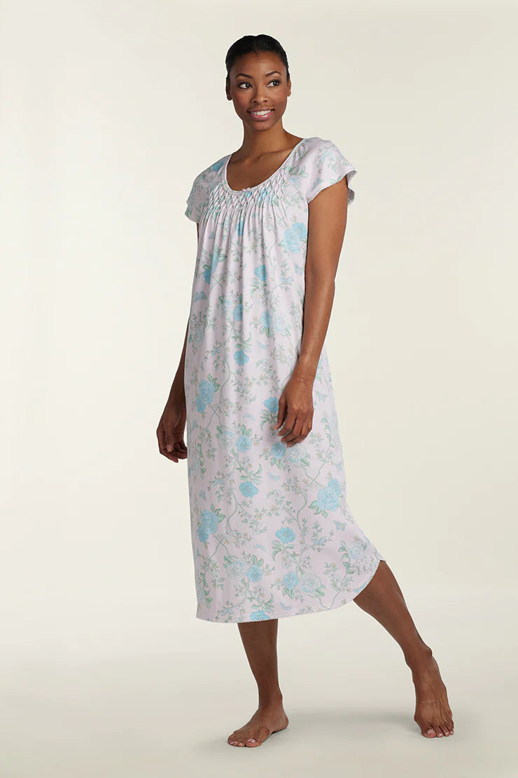 COTTONESSA NIGHTGOWN - LONG GOWN/SHORT SLEEVE 539832