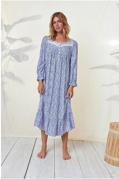 EcoVero™ Navy Dusk Floral Long Sleeve Nightgown 5525055