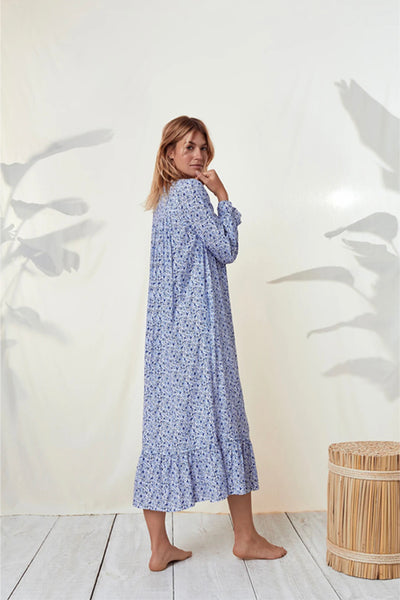 EcoVero™ Navy Dusk Floral Long Sleeve Nightgown 5525055