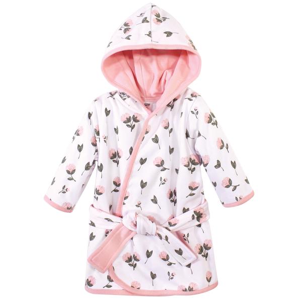 Hudson Baby Cotton Rich Bathrobe, Pink Peony Hudson Baby  ID: 57879 Sale price