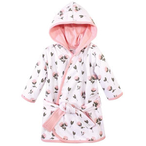 Hudson Baby Cotton Rich Bathrobe, Pink Peony Hudson Baby  ID: 57879 Sale price