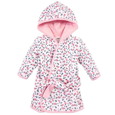 Hudson Baby Cotton Rich Bathrobe, Blue Pink Floral Hudson Baby  ID: 57881