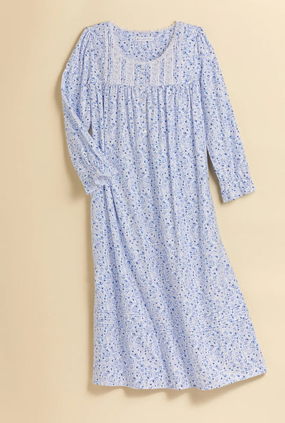 Heavenly Blue Flannel Ballet Nightgown 5225056