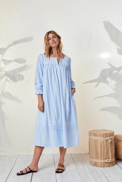 Heavenly Blue Flannel Ballet Nightgown 5225056