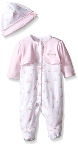 2-Piece Bunny Footie and Hat Set 4548