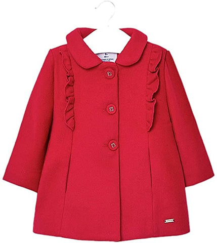 Mayoral - Mouflon Coat for Girls - 2406, Carmine Re