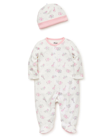 FOOTED ONE PIECE WITH HAT 8340