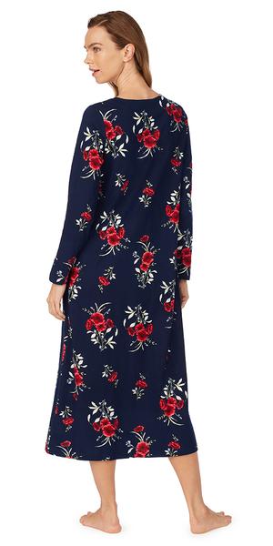 Midnight Floral Long Nightgown 82050