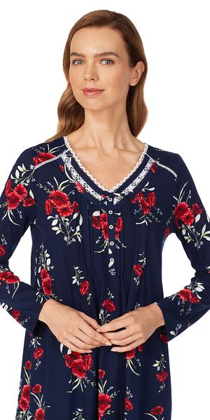 Midnight Floral Long Nightgown 82050