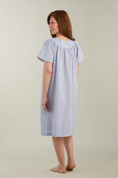 SEERSUCKER ROBE - SHORT ROBE/SHORT SLEEVE 852610-147