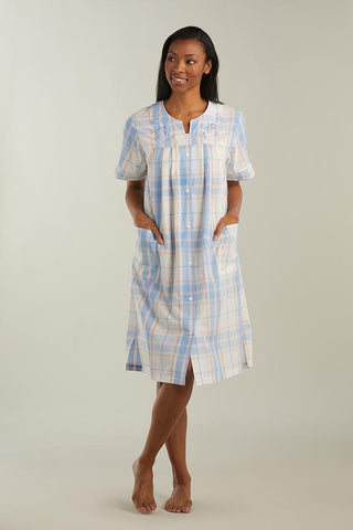 SEERSUCKER ROBE - SHORT ROBE/SHORT SLEEVE 854611-427
