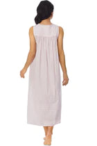 The "Eileen" Dobby Stripe White Gown 5220079