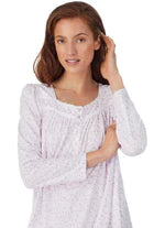 Blushy Ditsy Cotton Knit Nightgown 5825053