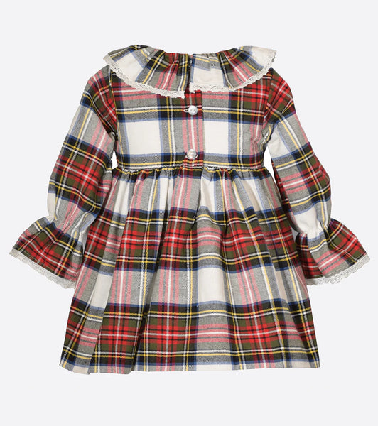 PATTY SMOCKED PLAID DRESS X0-10630