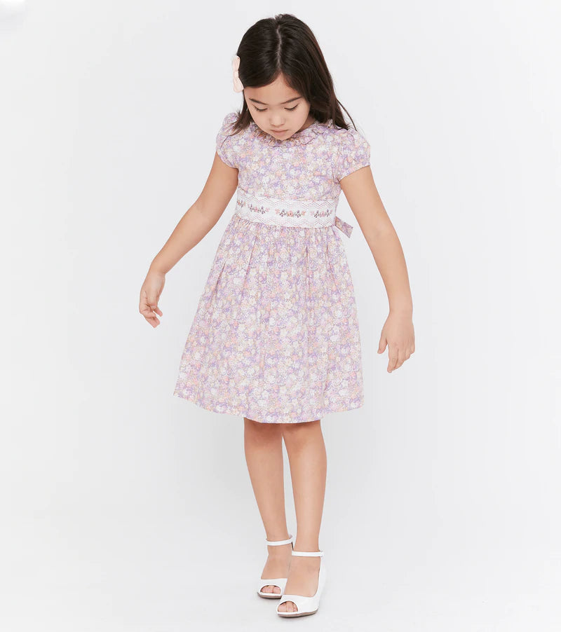 LUNA SMOCKED FLORAL DRESS 14960