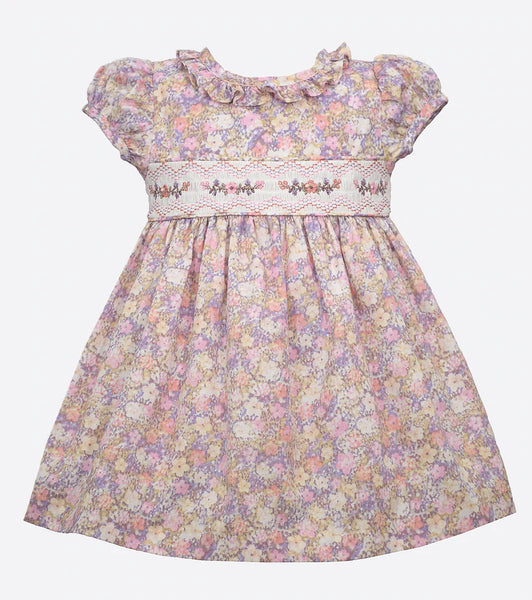 LUNA SMOCKED FLORAL DRESS 14960