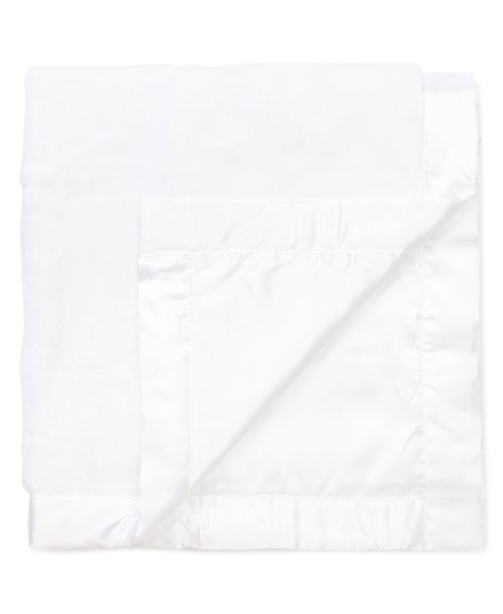 White Plush Receiving Blanket 830798