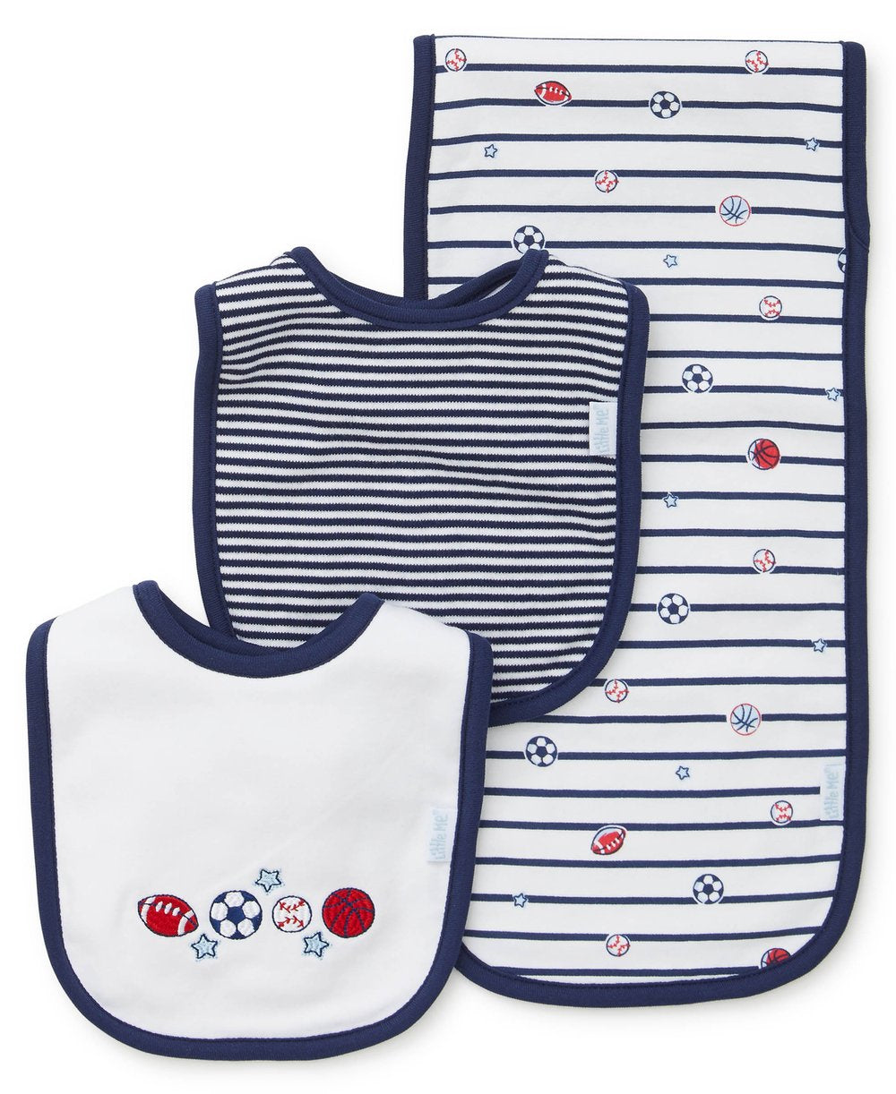 Sports Star Bib & Burp Set 409626