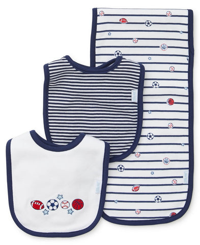 Sports Star Bib & Burp Set 409626