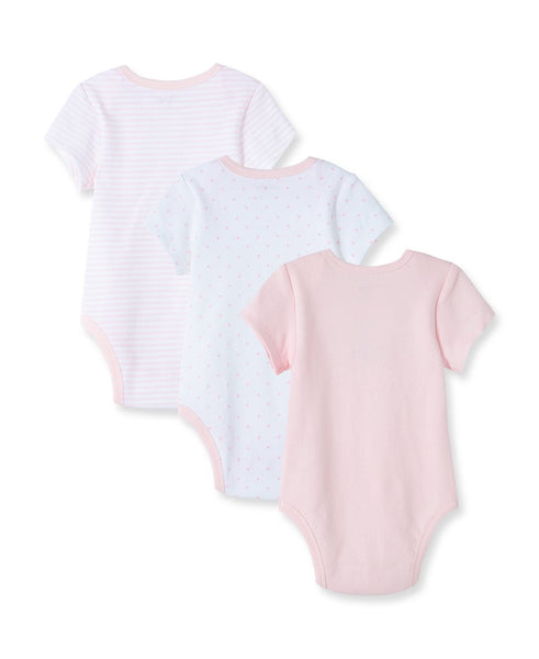 Pink Welcome to the World 3-Pack Bodysuits 811367