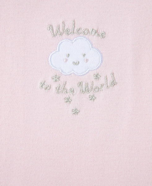 Pink Welcome to the World 3-Pack Bodysuits 811367
