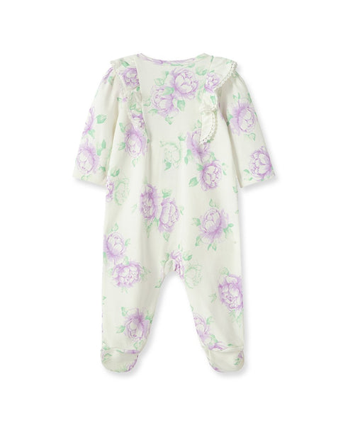 Lavish Blooms Footed One-Piece And Hat 10285