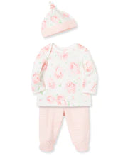 Beauty Rose Footed Pant Set 12175