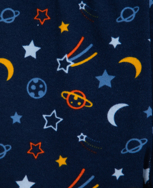 LITTEL ME Outer Space Footed Pant Set 12184
