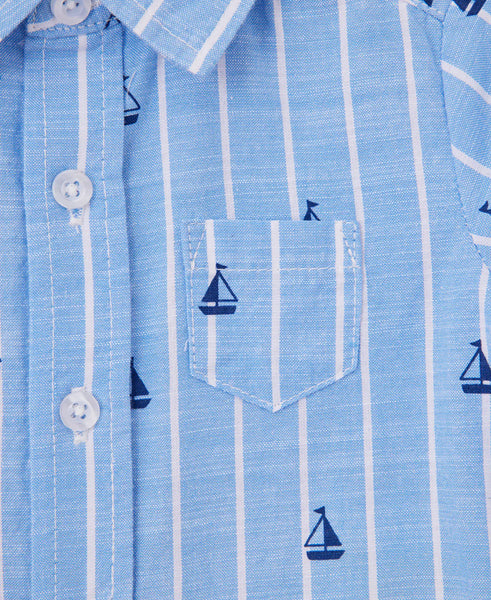 Sailboat Infant Woven Pant Set 12962