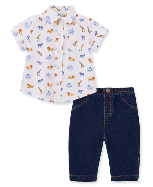 Safari Woven Pant Set 12964