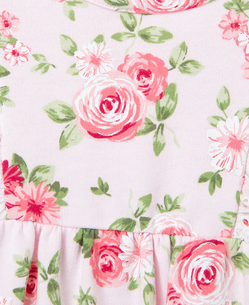 LITTEL ME Roses Jumpsuit& Headband 12035
