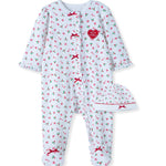 Holiday Candy Cane Footie And Hat 11316