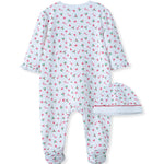 Holiday Candy Cane Footie And Hat 11316