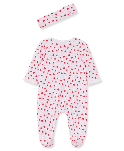 Valentine Footie & Headband 12981