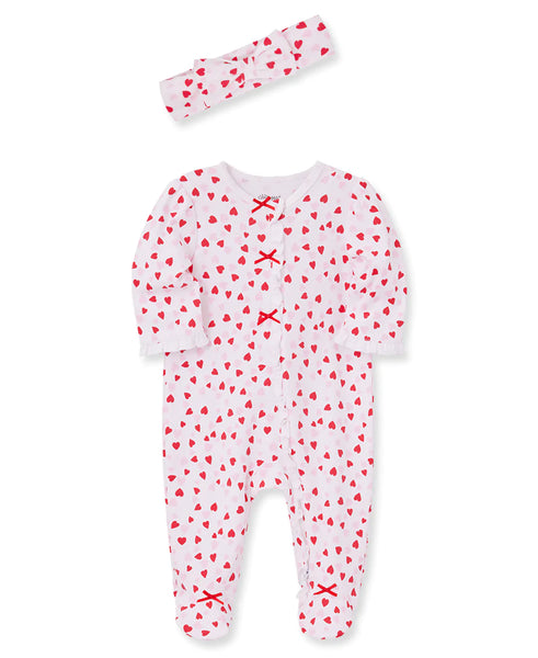 Valentine Footie & Headband 12981