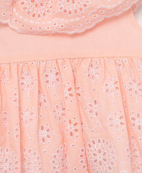 Allover Eyelet Woven Infant Tunic Set 11671