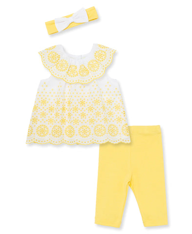 Sunny Eyelet Woven Tunic Set 11674
