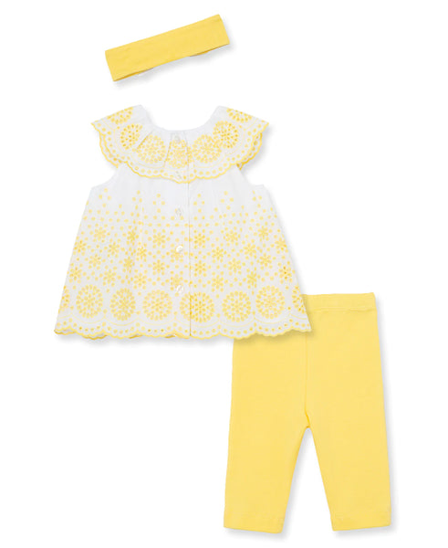 Sunny Eyelet Woven Tunic Set 11674