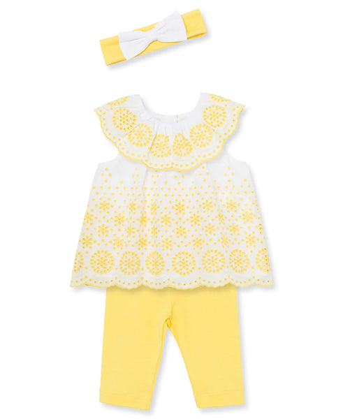 Sunny Eyelet Woven Tunic Set 11674