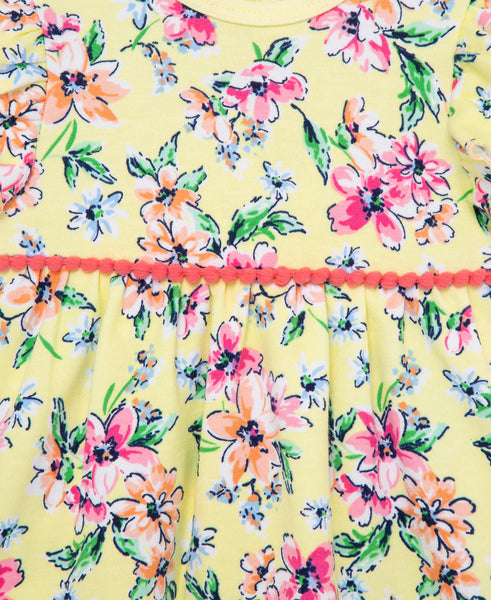 Floral Bodysuit Dress 11698