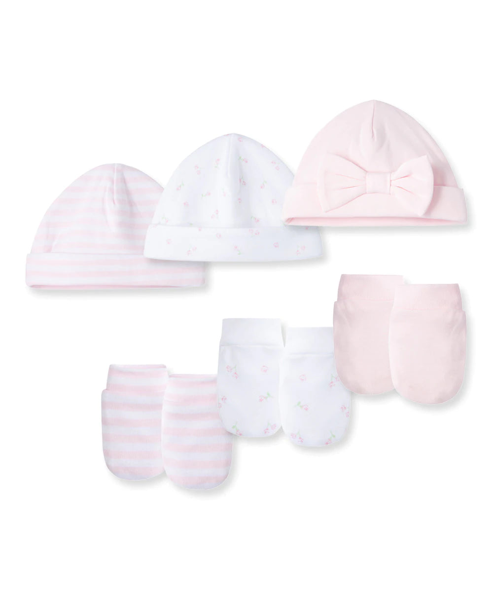 Rose 6-Piece Hat and Mitten Set 411463