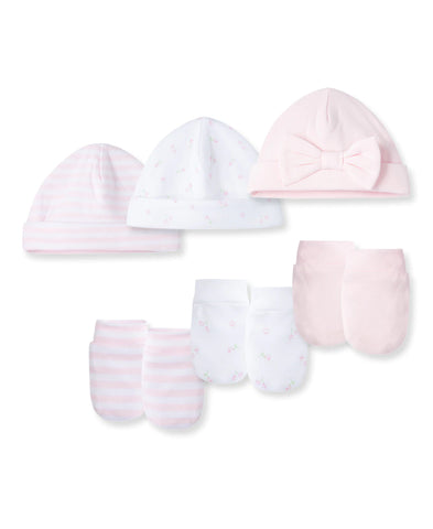 Rose 6-Piece Hat and Mitten Set 411463