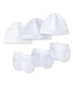 Stars 6-Piece Hat and Mitten Set 411473