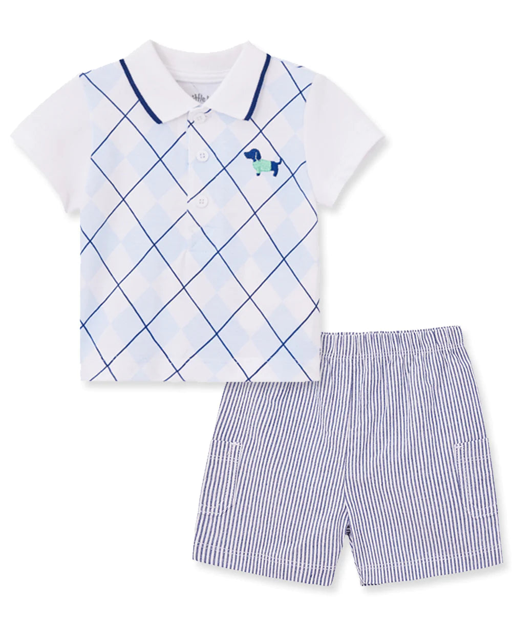 Putting Puppies Polo Short Set 12951
