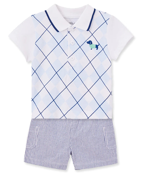 Putting Puppies Polo Short Set 12951