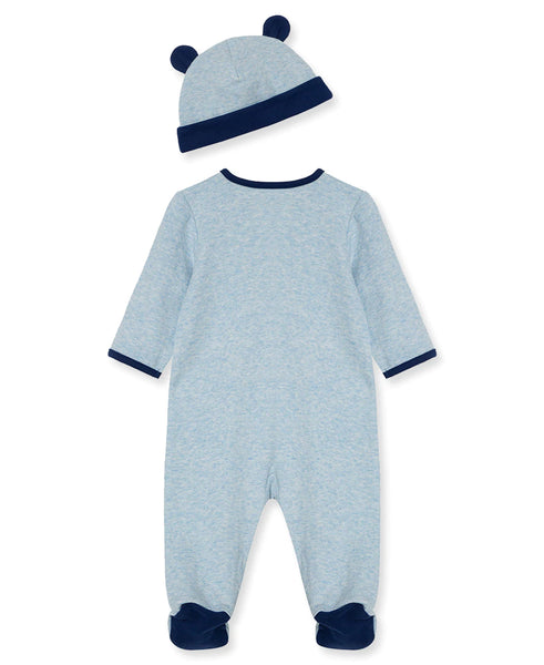 Splash Puppy Footed One-Piece & Hat